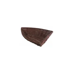 Corbeille de présentation en forme bateau chocolat PP 37 x 27 x 9 cm