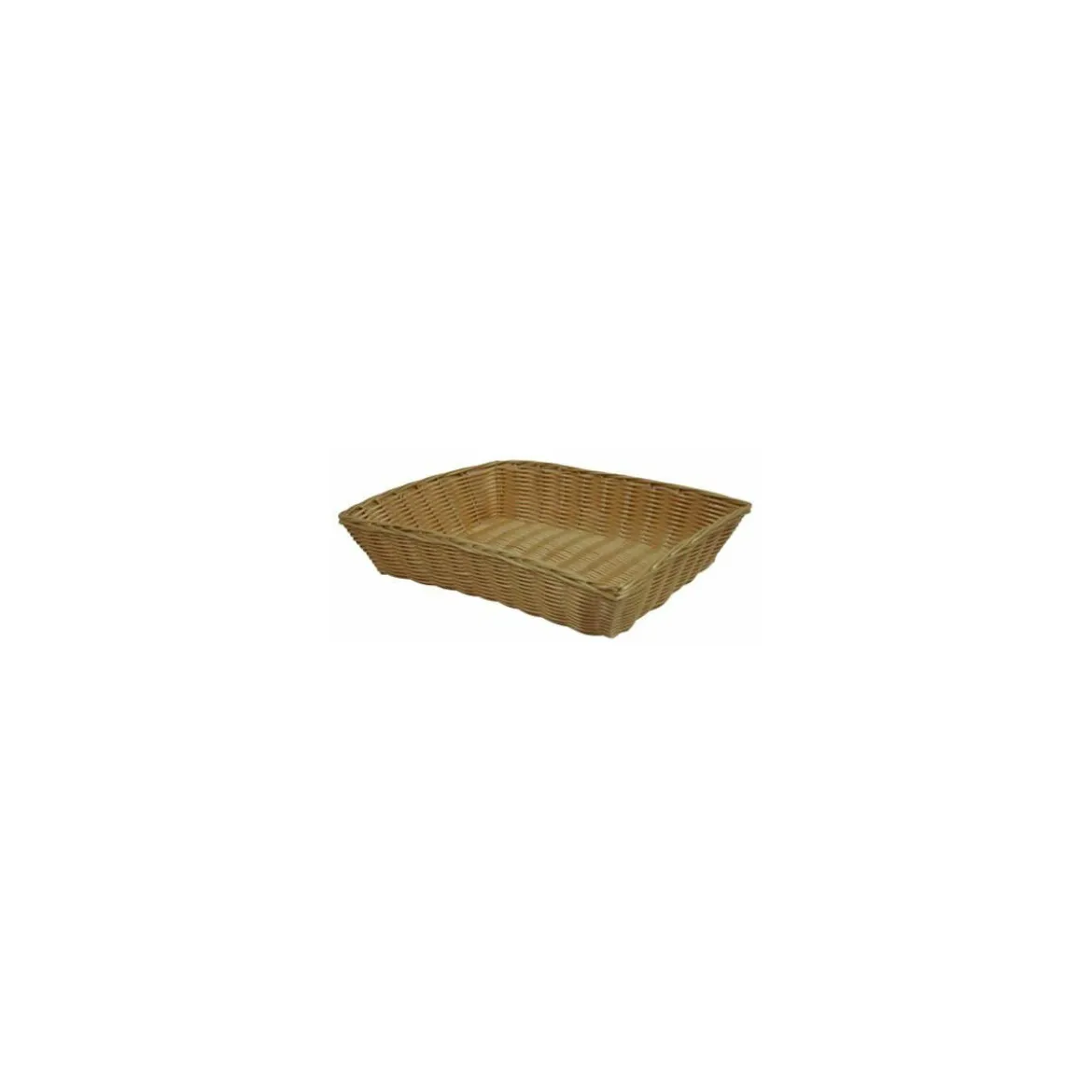 Corbeille Dordogne en PP miel 38 x 28 x 8 cm
