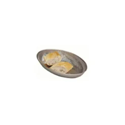 Corbeille à pain inox ovale 26 x 18 cm