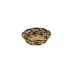 Corbeille ronde osier ø 25 x 7,5 cm - par 30