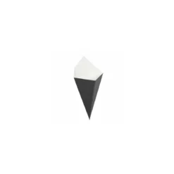 Cornet à frites kraft noir 100 ml - par 200