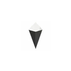 Cornet à frites kraft noir 100 ml - par 200