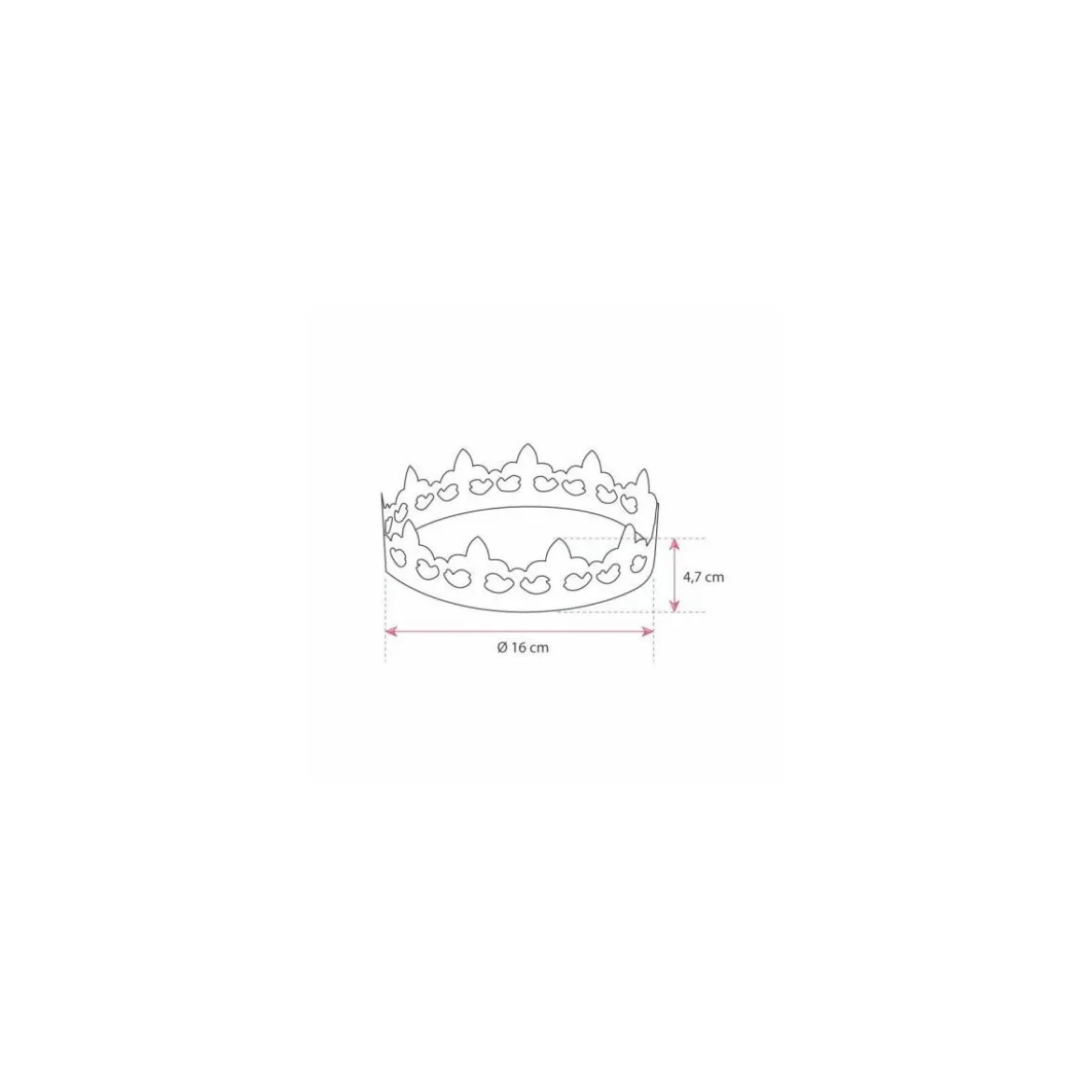 Couronne galette des rois or - par 100