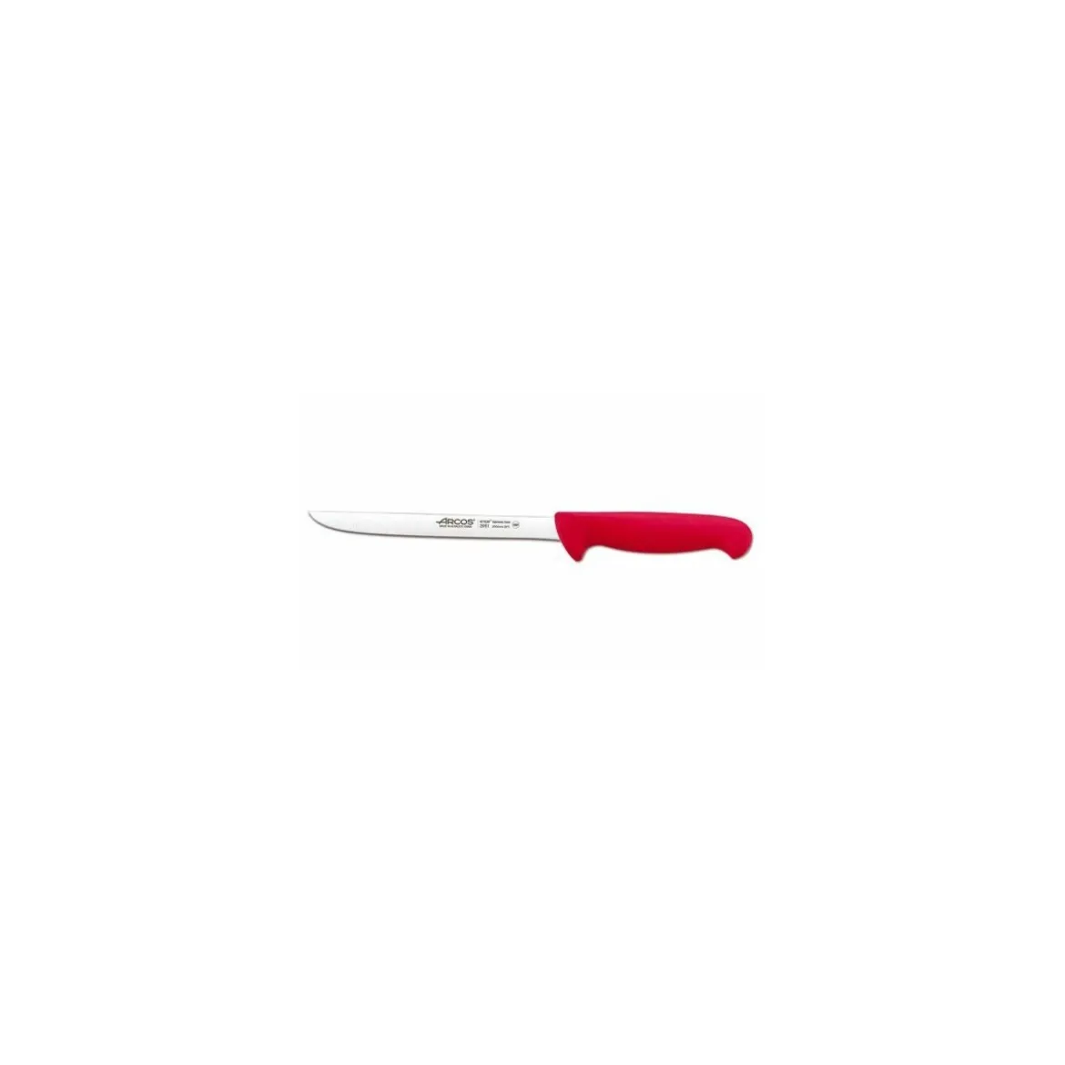 Couteau à filet de sole flexible rouge 20 cm