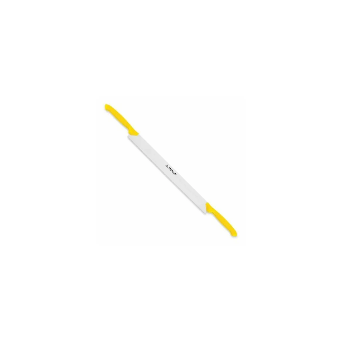 Couteau à fromage jaune 2 poignées 40 cm