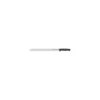 Couteau à jambon manche surmoulé noir lame alvéolée inox Fischer 33 cm