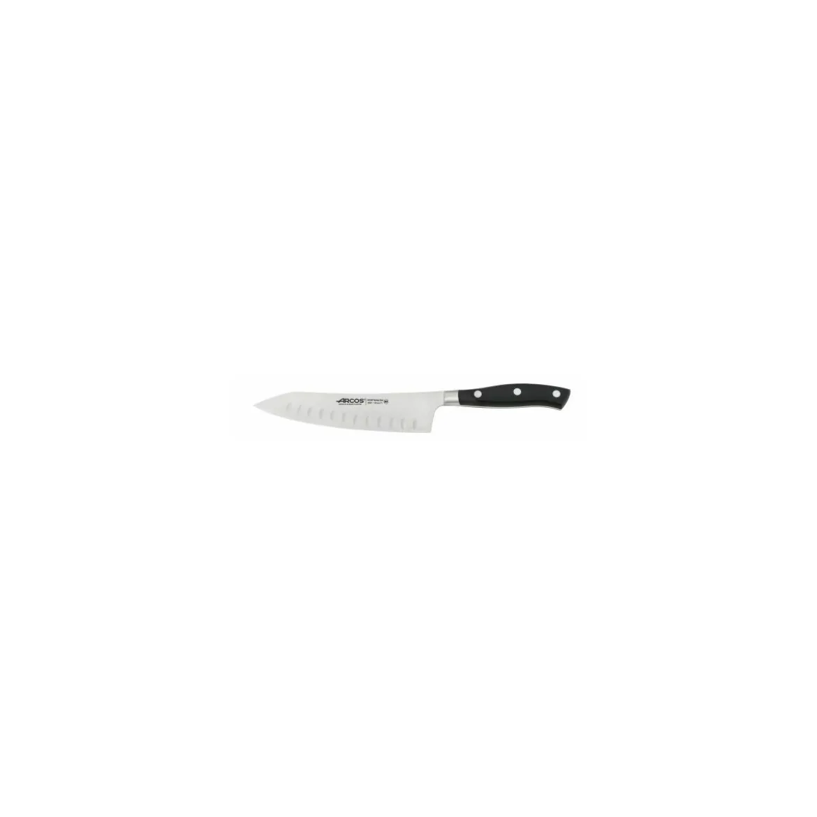 Couteau Rocking Santoku alvéolé Riviera 18 cm