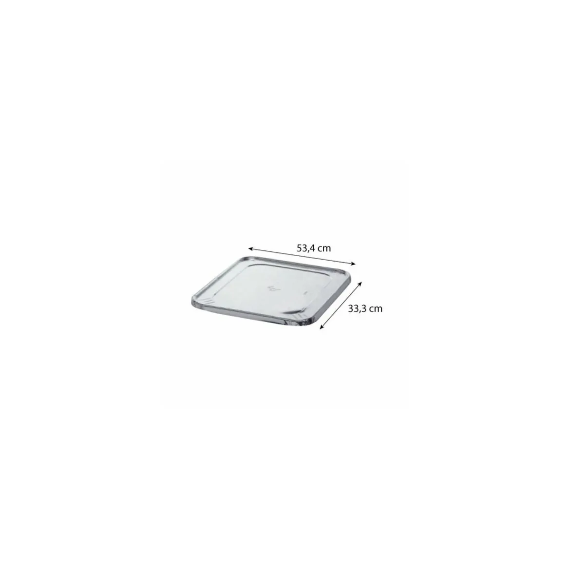 Couvercle aluminium pour plateau GN1/1 H. 67 mm - par 50