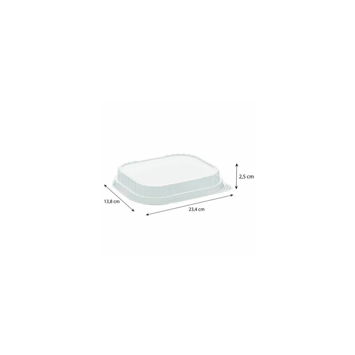 Couvercle APET pour barquette aluminium 94 cl - par 100