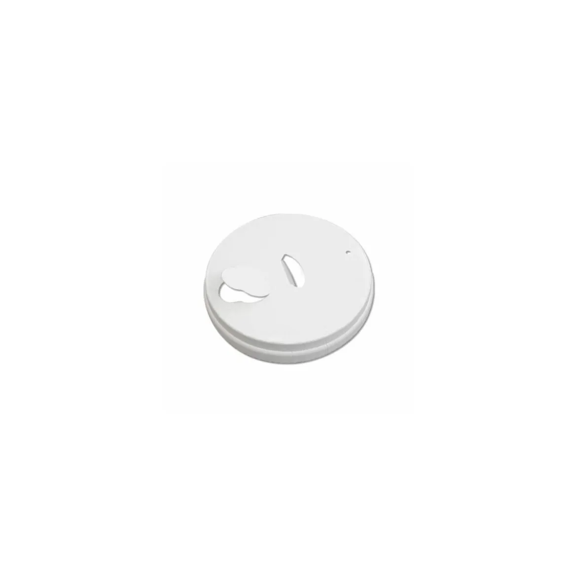 Couvercle carton blanc pour gobelets carton 240 et 300 ml - par 50