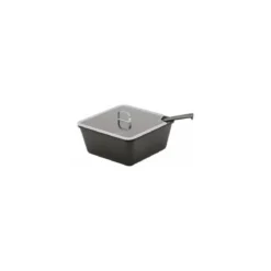 Couvercle à encoche transparent pour saladier carré 1,5 l