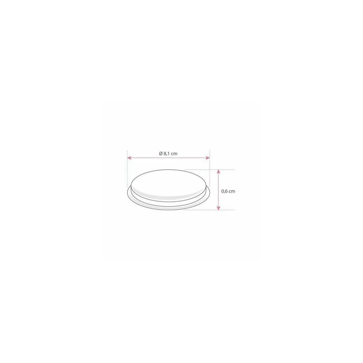 Couvercle plastique transparent pour verrine plastique ronde transparente Bodega 180 ml - par 60