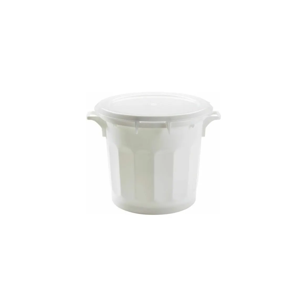 Couvercle plat blanc pour conteneur alimentaire 75 L