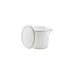 Couvercle plat blanc pour conteneur alimentaire 75 L