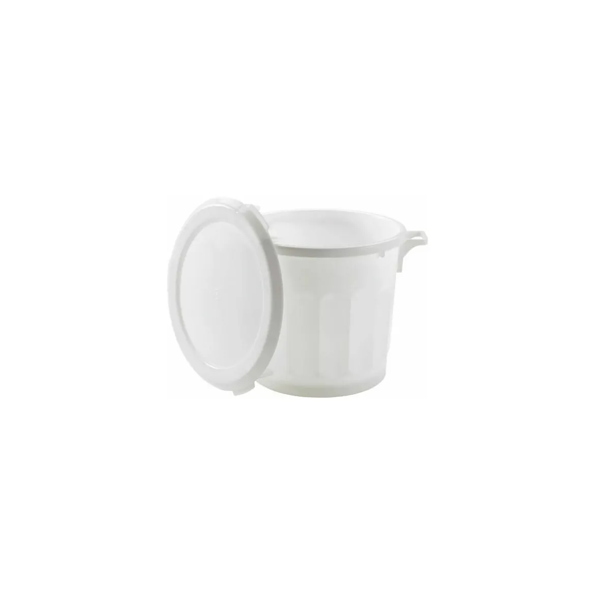 Couvercle plat blanc pour conteneur alimentaire 75 L
