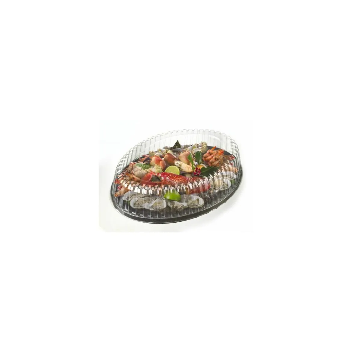 Couvercle plateau fruits de mer ovale 50 x 35 cm - par 30
