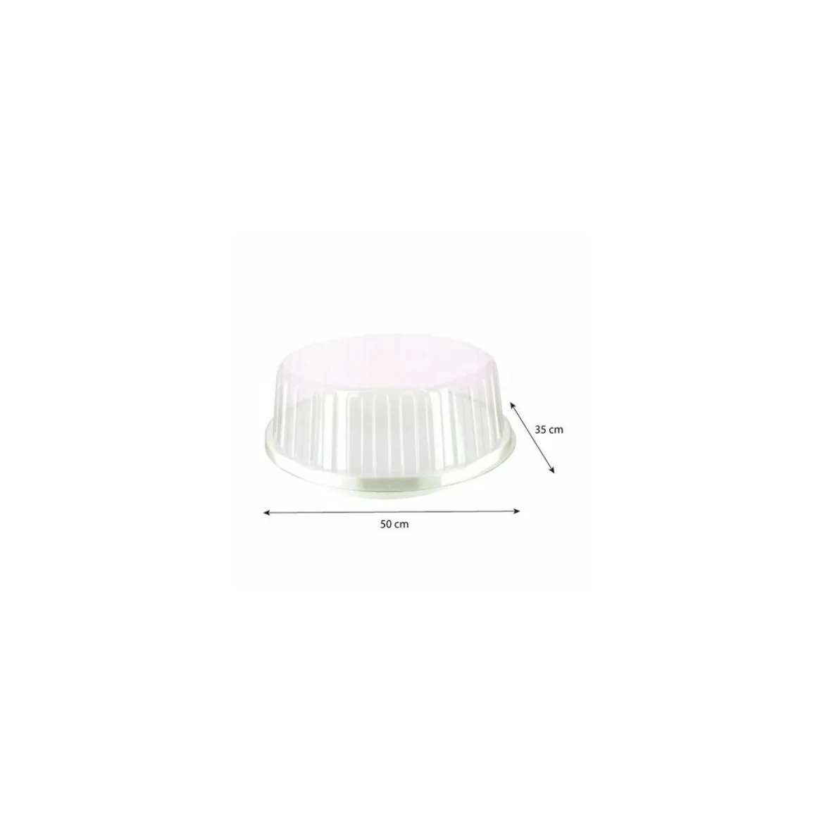 Couvercle plateau fruits de mer ovale 50 x 35 cm - par 30