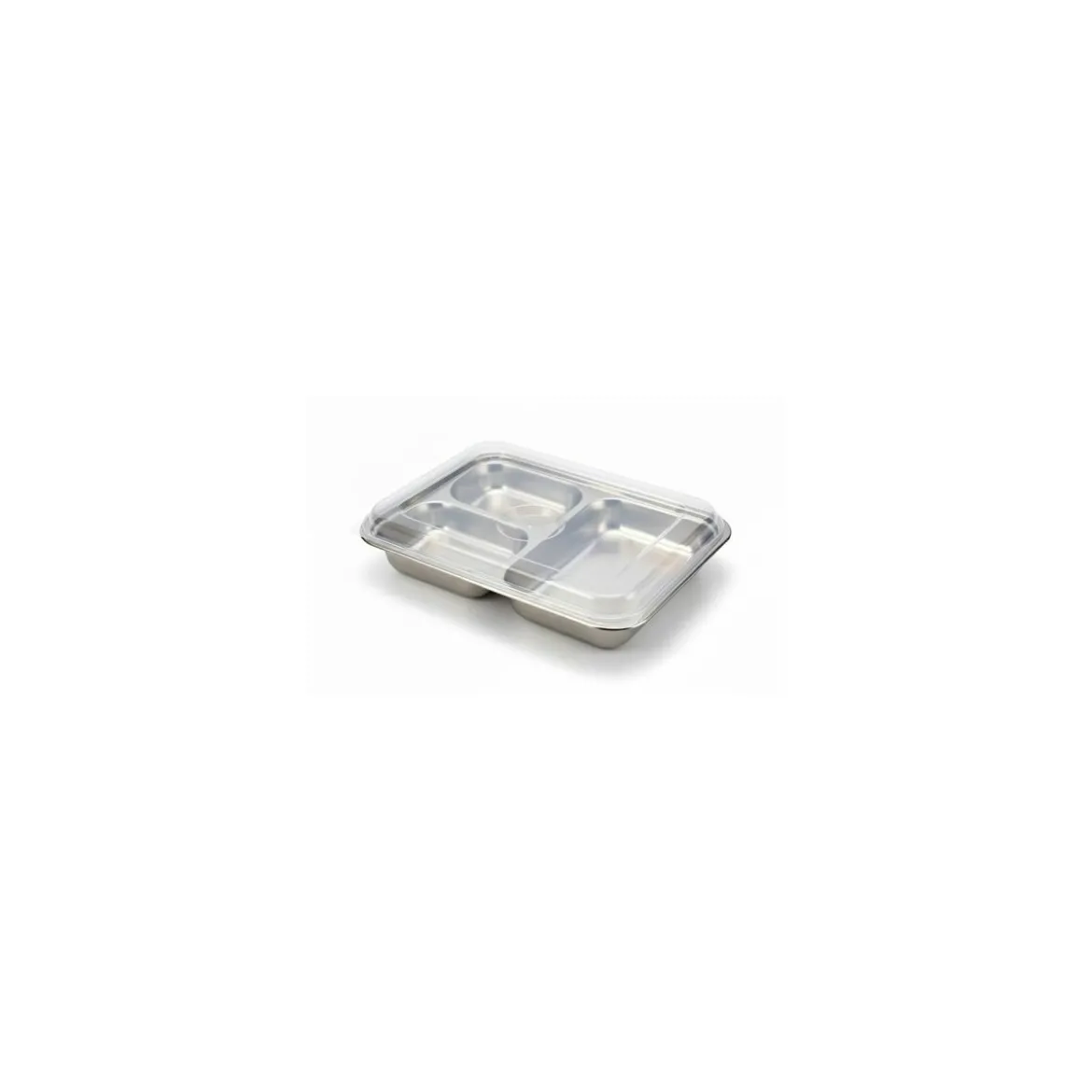 Couvercle polypropylène pour plateau 5 compartiments inox - par 12
