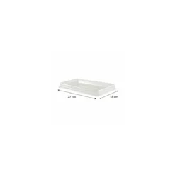 Couvercle transparent pour barquette à brochettes - par 240