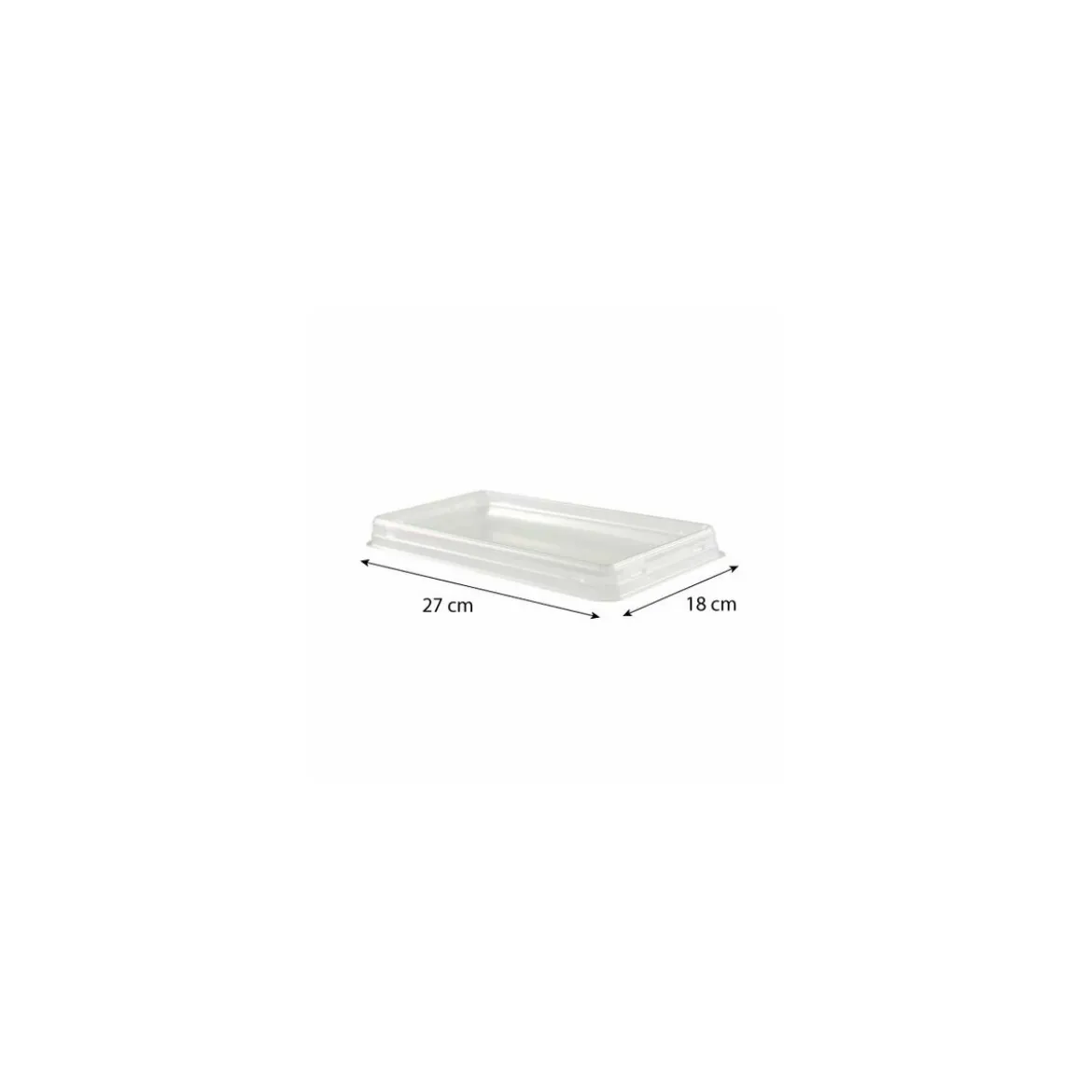 Couvercle transparent pour barquette à brochettes - par 240