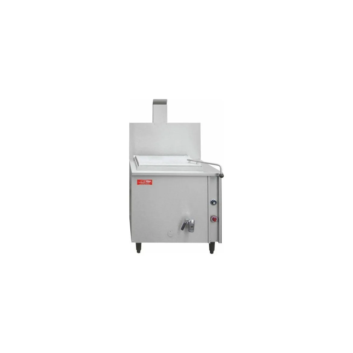 Cuiseur gaz cuve carrée 250 L aluminium sans arrivée d'eau chaude et froide