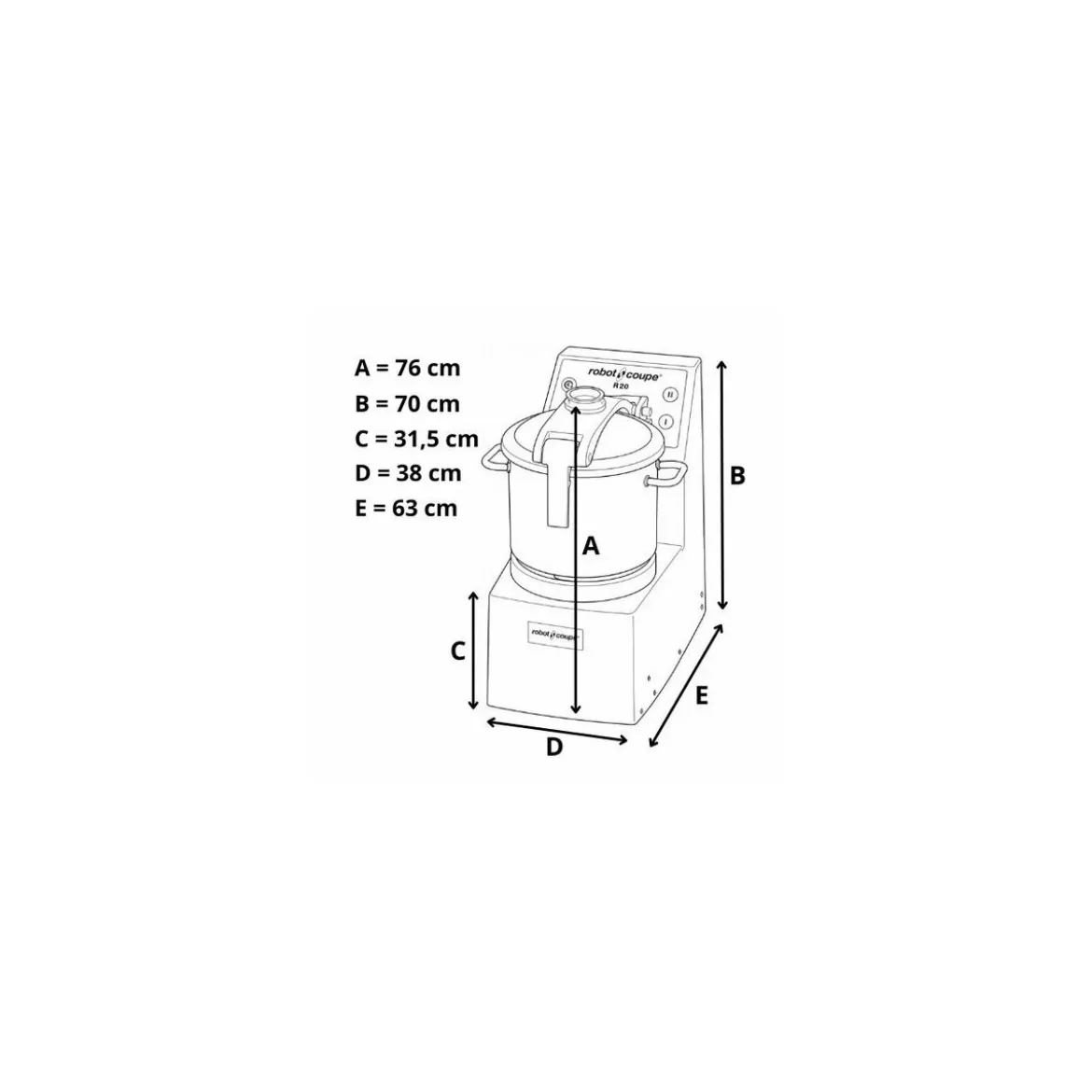 Cutter vertical de sol R20 400V triphasé