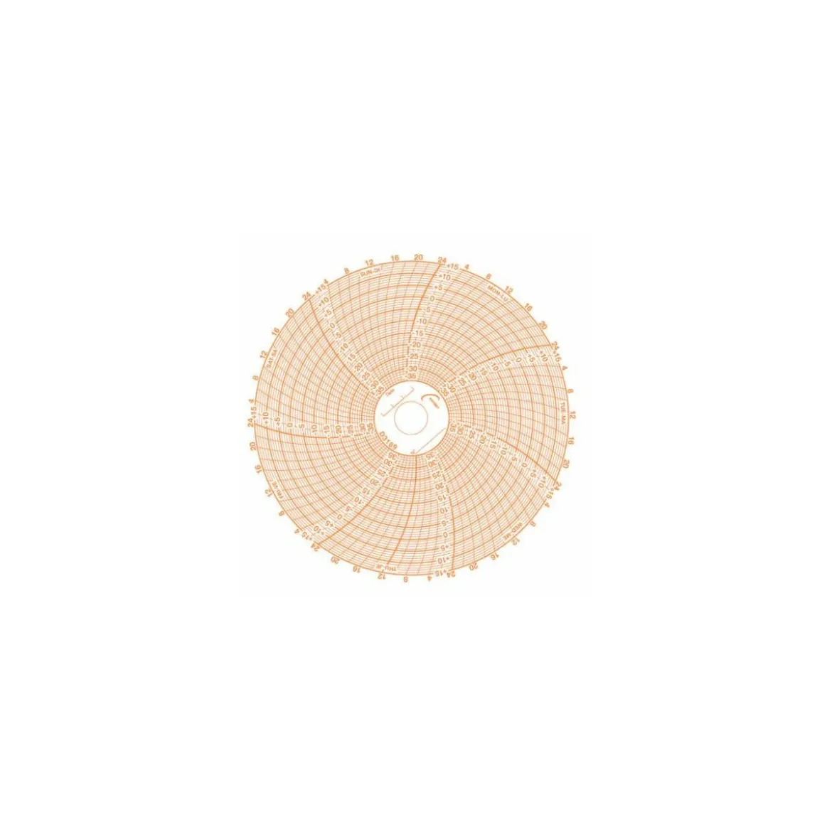 Disque enregistrement R MiniTherm - 35 °C à + 15 °C - par 100