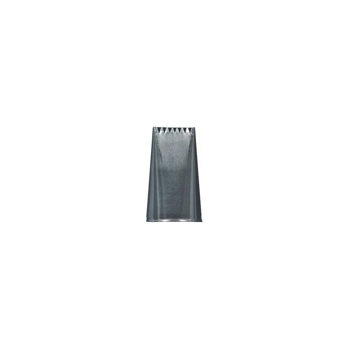 Douille à bûche plate 6 dents inox 1,6 x 0,2 cm