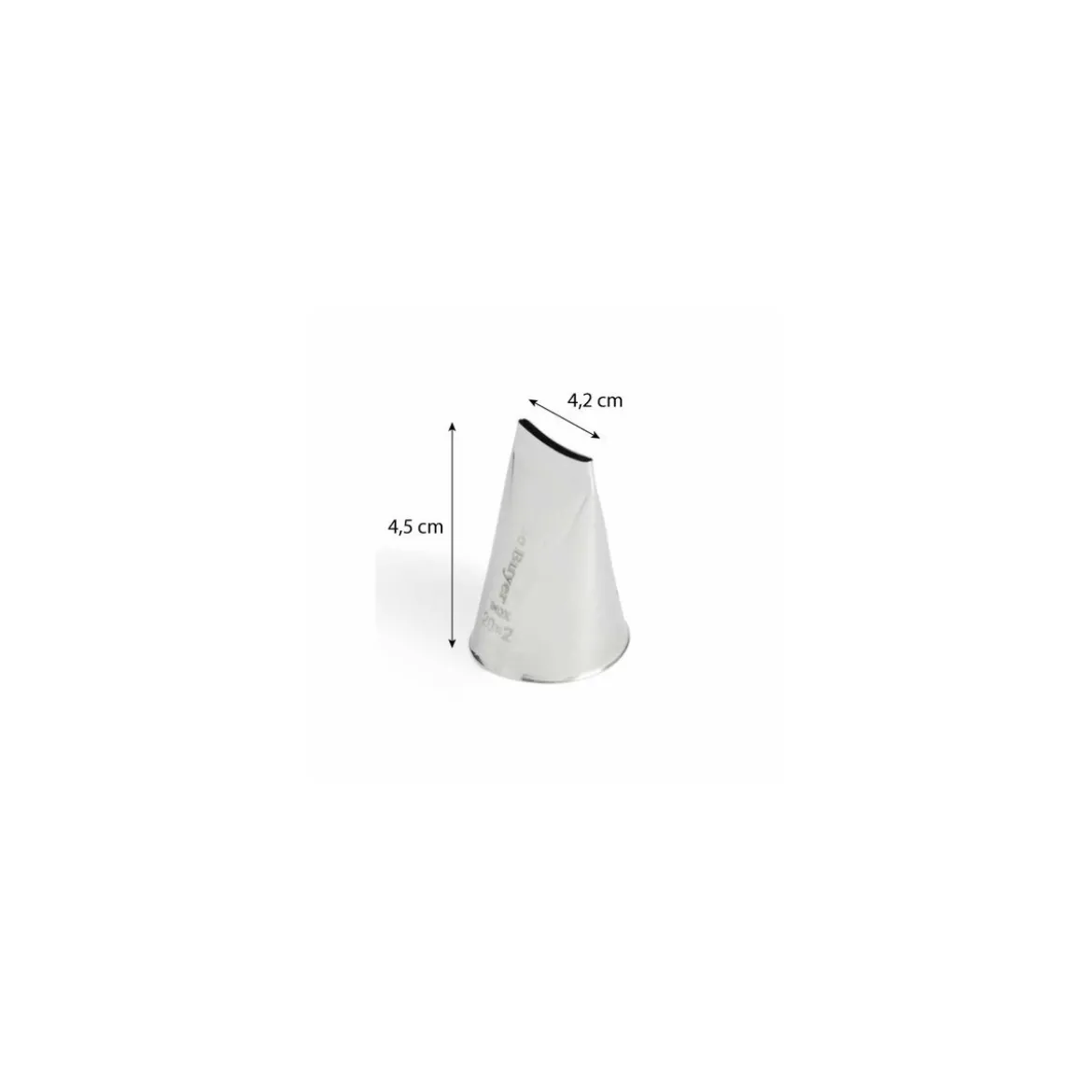 Douille à ruban inox 2 x 0,2 cm