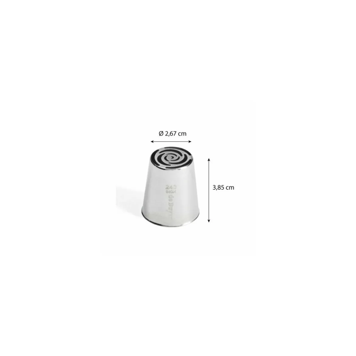 Douille russe à fleur 243 inox ø 2,6 cm
