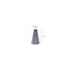 Douille unie inox ø 0,6 cm