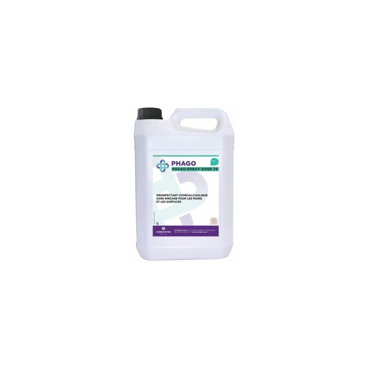 Désinfectant alimentaire hydroalcoolique sans rinçage - par 5 L