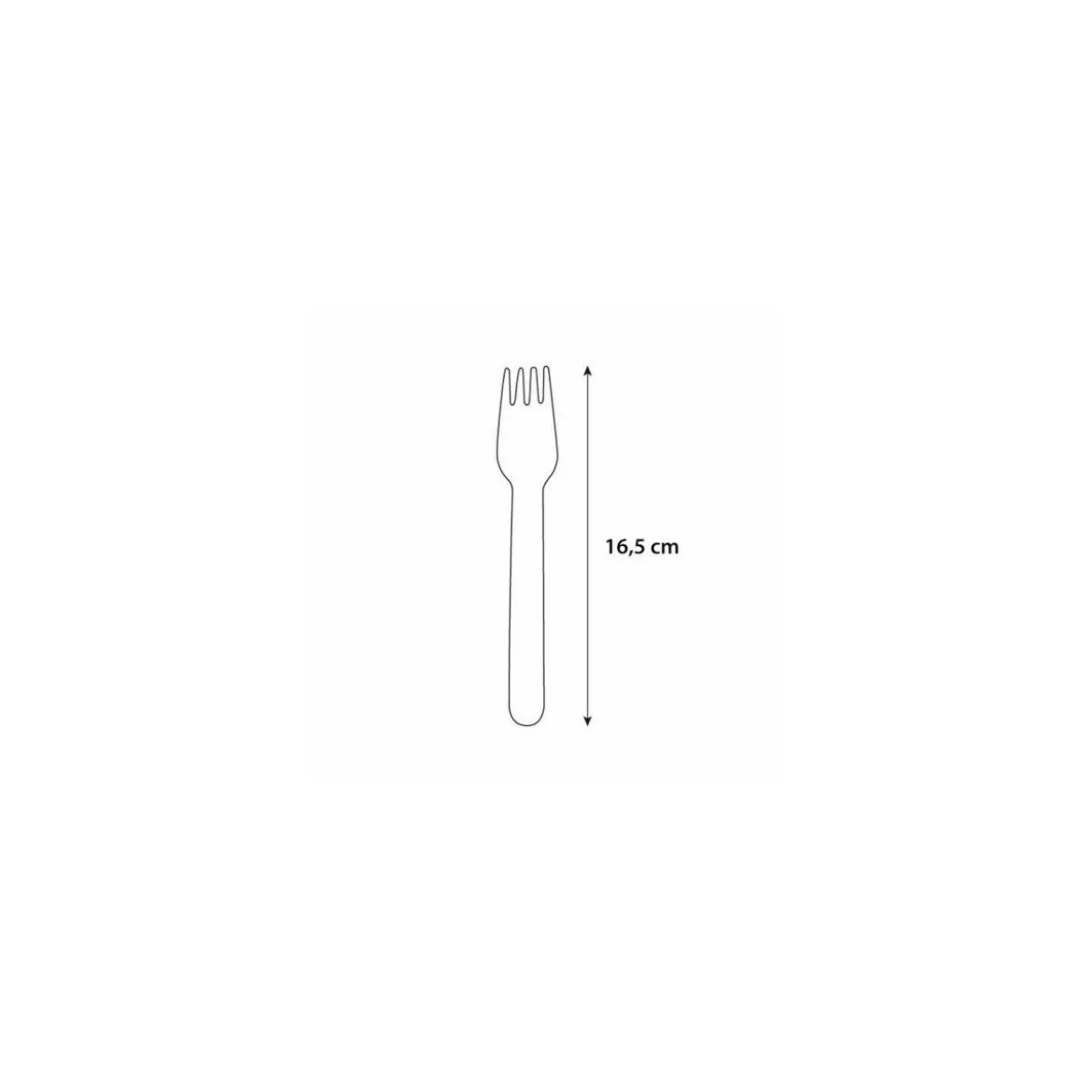 Fourchette bouleau 16,5 cm - par 100