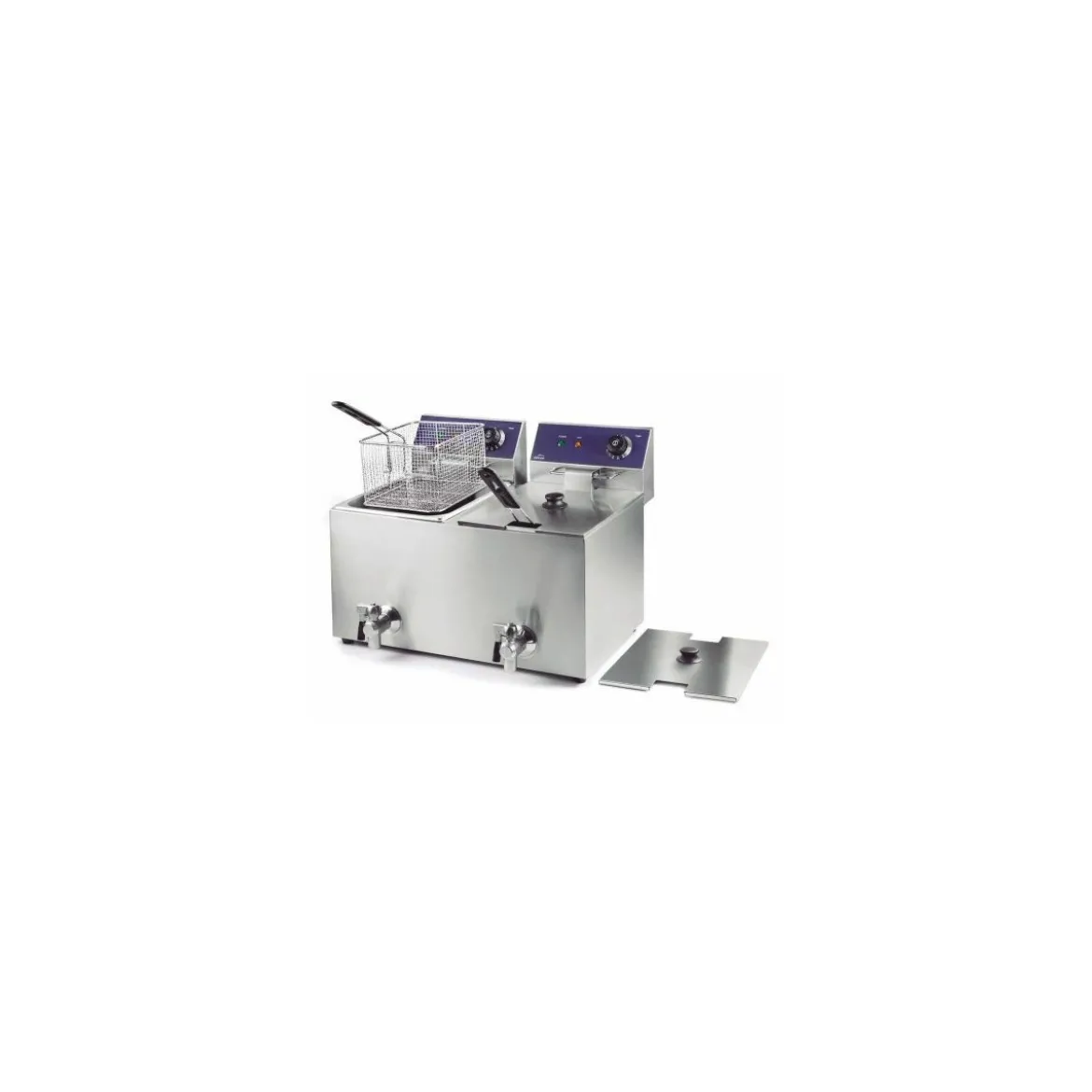 Friteuse électrique avec robinet 2 x 8 L