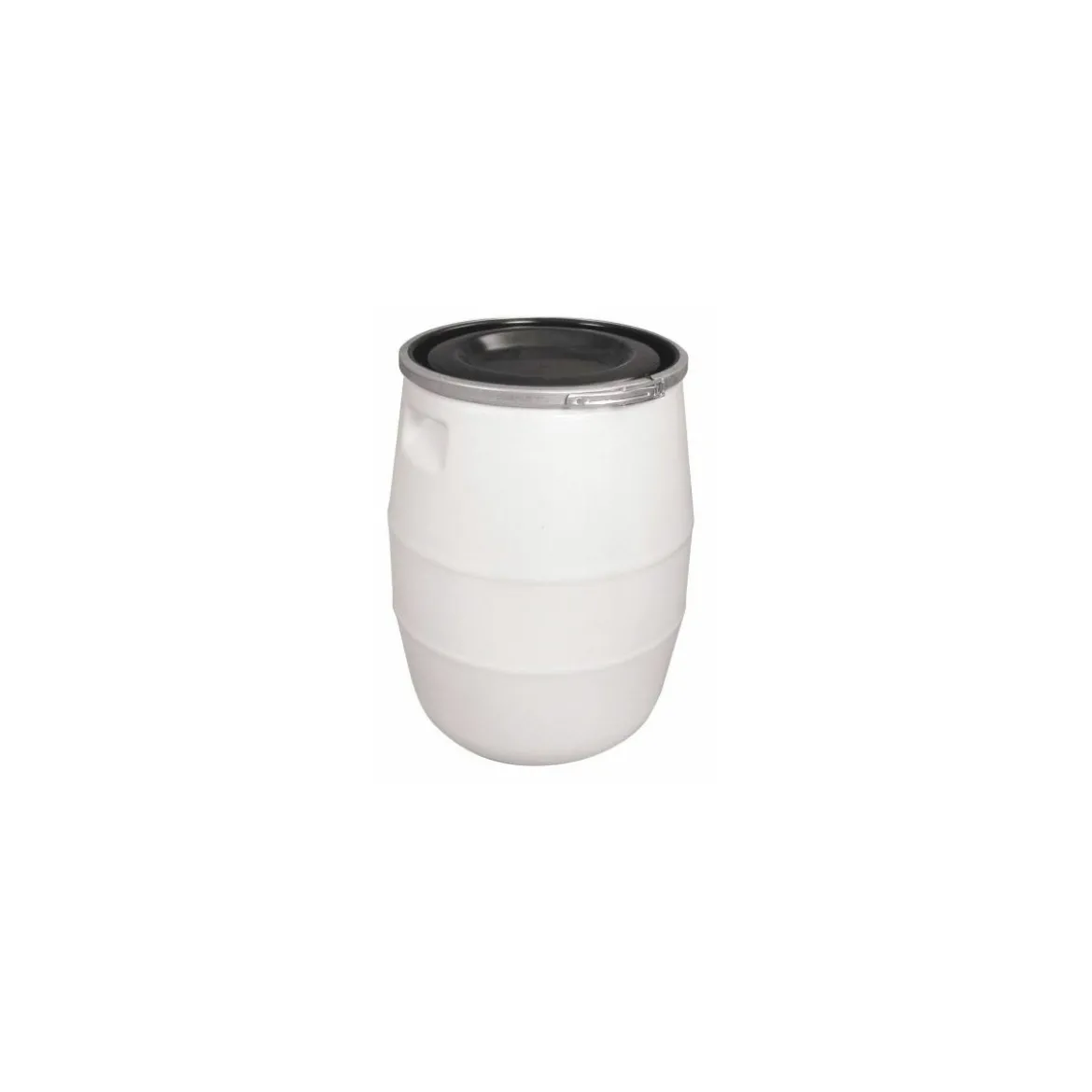 Fût 100 L blanc couvercle noir