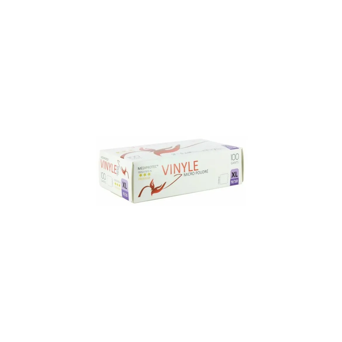 Gant vinyle blanc 9/10 XL - par 100