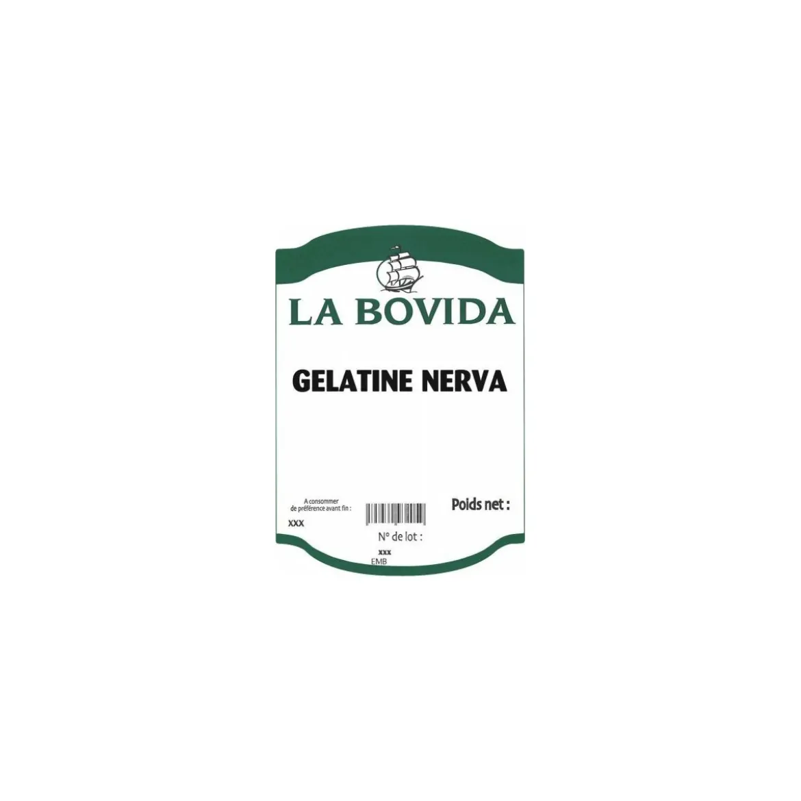 Gélatine porcine Nerva 200 Bloom - par 5 kg