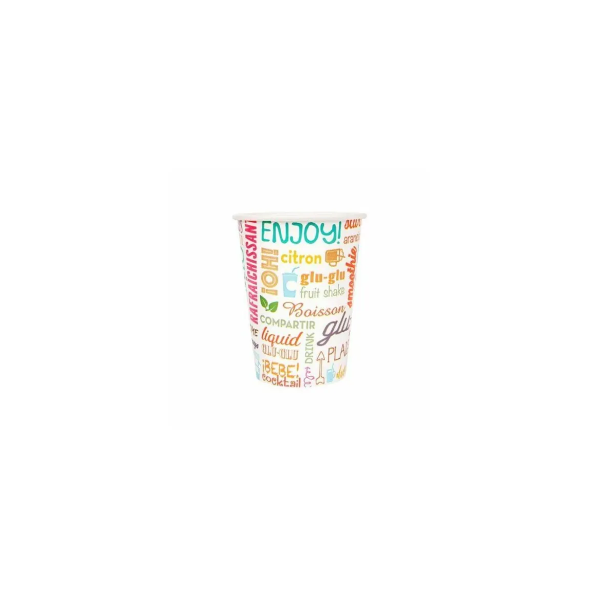 Gobelet boissons froides carton "Parole" 270 ml - par 100