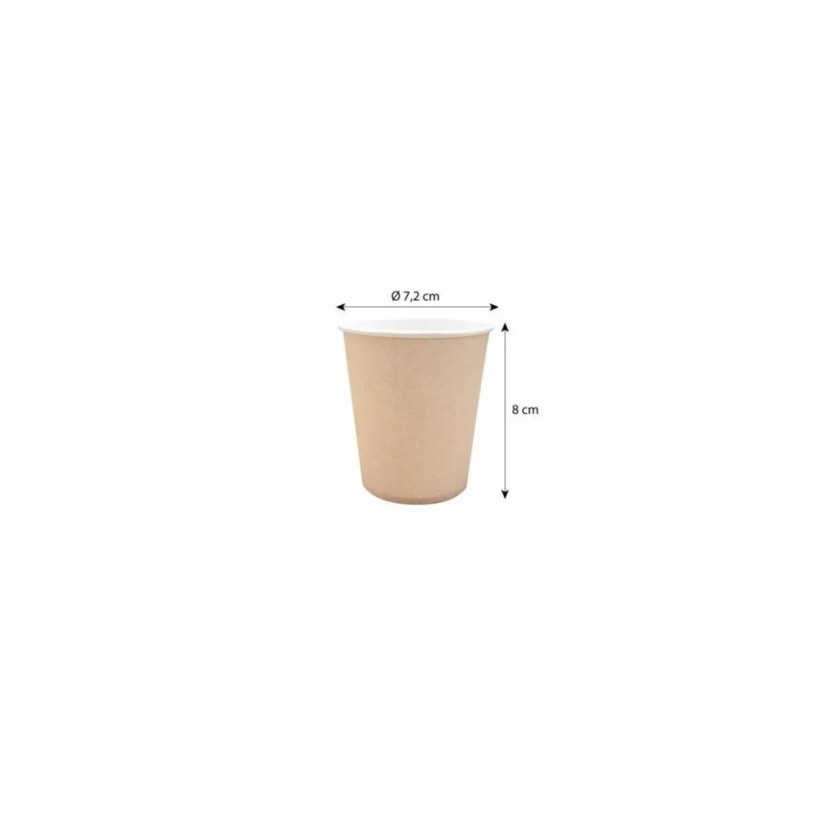 Gobelet à café en carton 17,5 cl - par 50