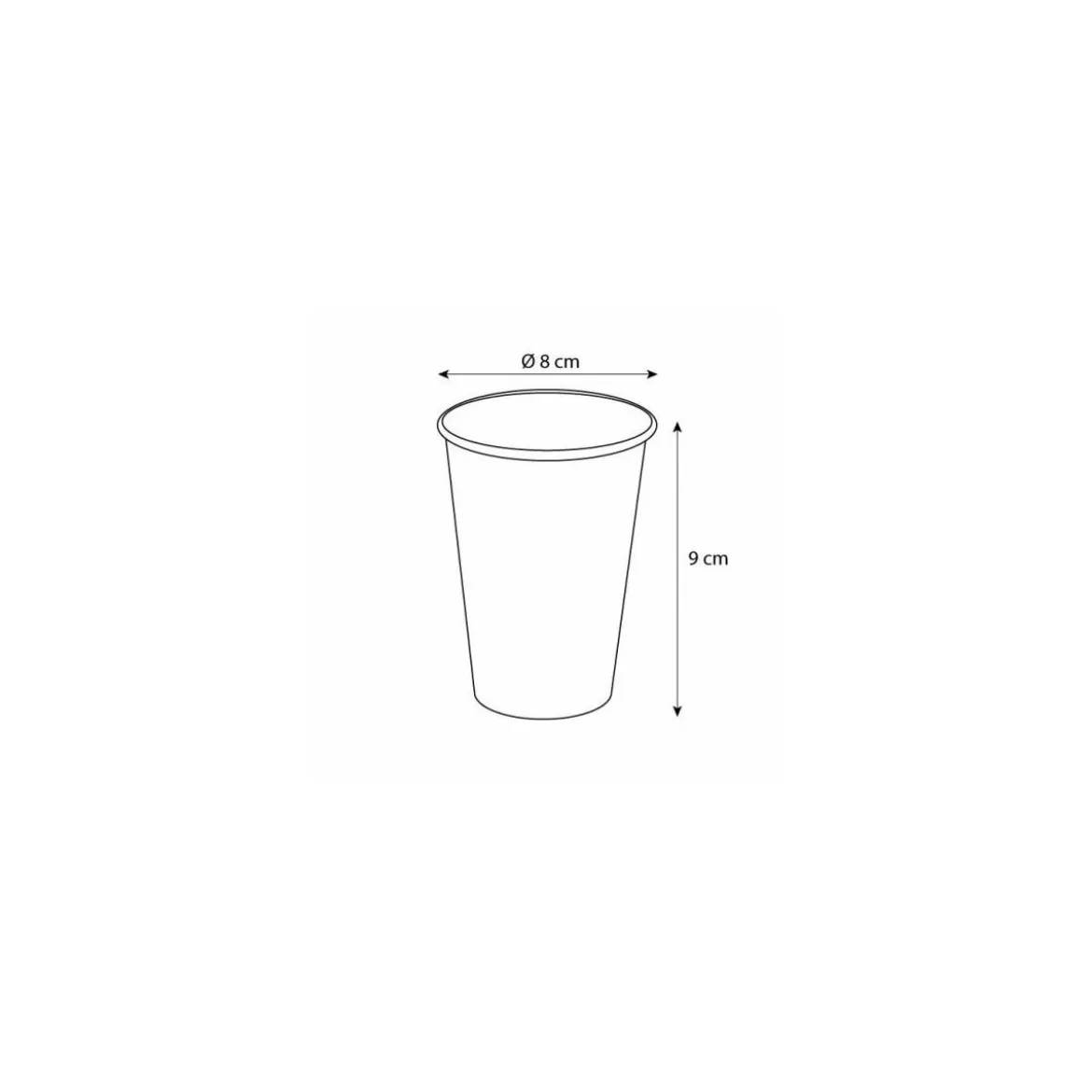 Gobelet à café en carton 240 ml - par 50