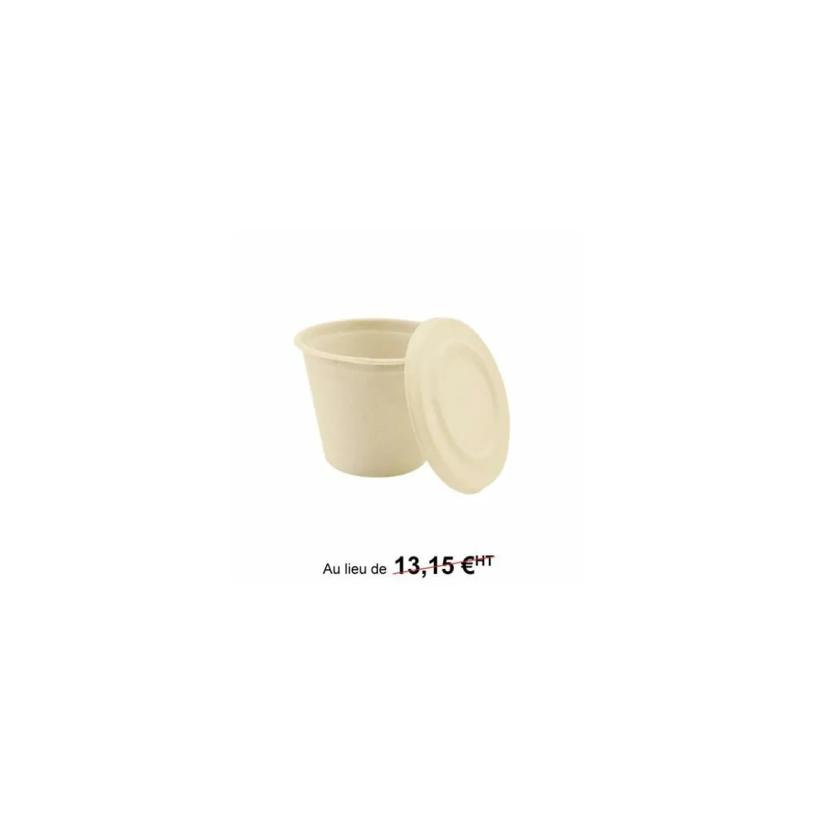 Gobelet écologique 425 ml en bagasse de canne à sucre - par 50