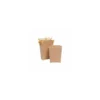 Grand coffret à frites refermable kraft brun 500 ml - par 450