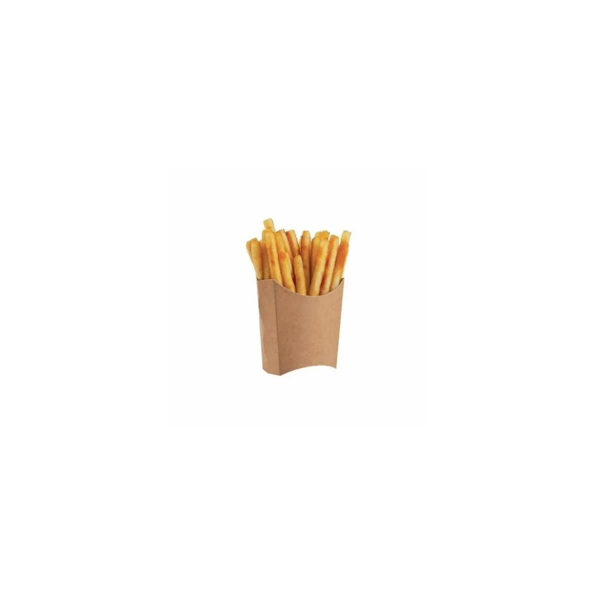 Grand étui à frites kraft brun 500 ml - par 400