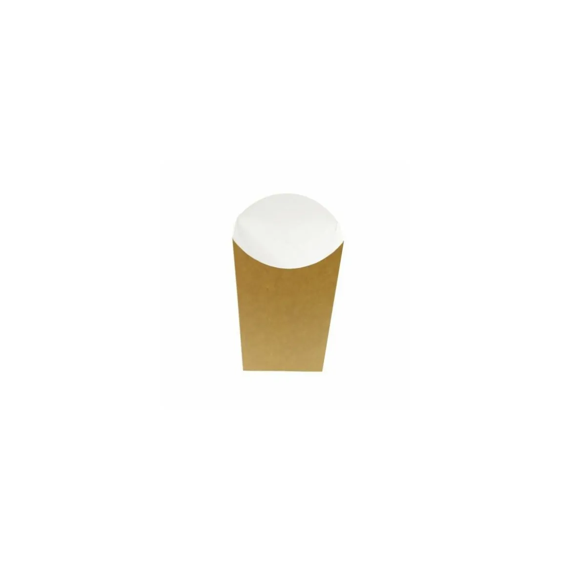 Grand étui à frites kraft brun 500 ml - par 400