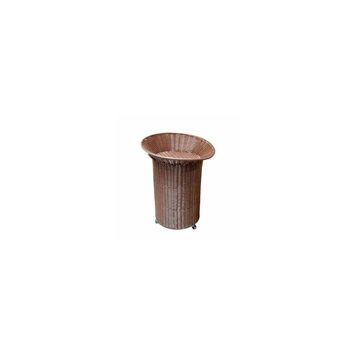 Ilot roulant chocolat ø 69 x 94 cm