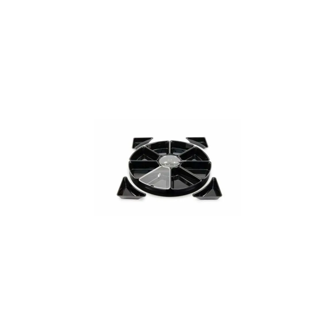 Kit carrousel complet 13 plats noir 80 x 80 cm