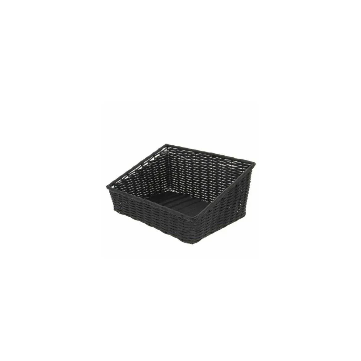 Manne bacplast en PP noire 50 x 40 x 12/24 cm