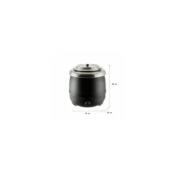 Marmite à soupe bain-marie électrique 8L