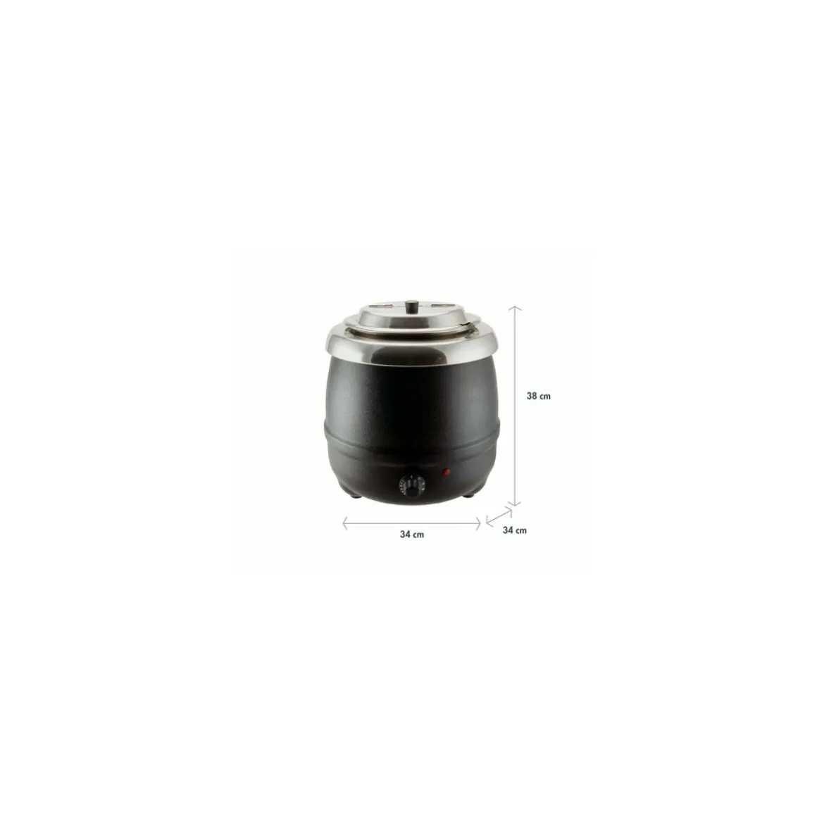 Marmite à soupe bain-marie électrique 8L