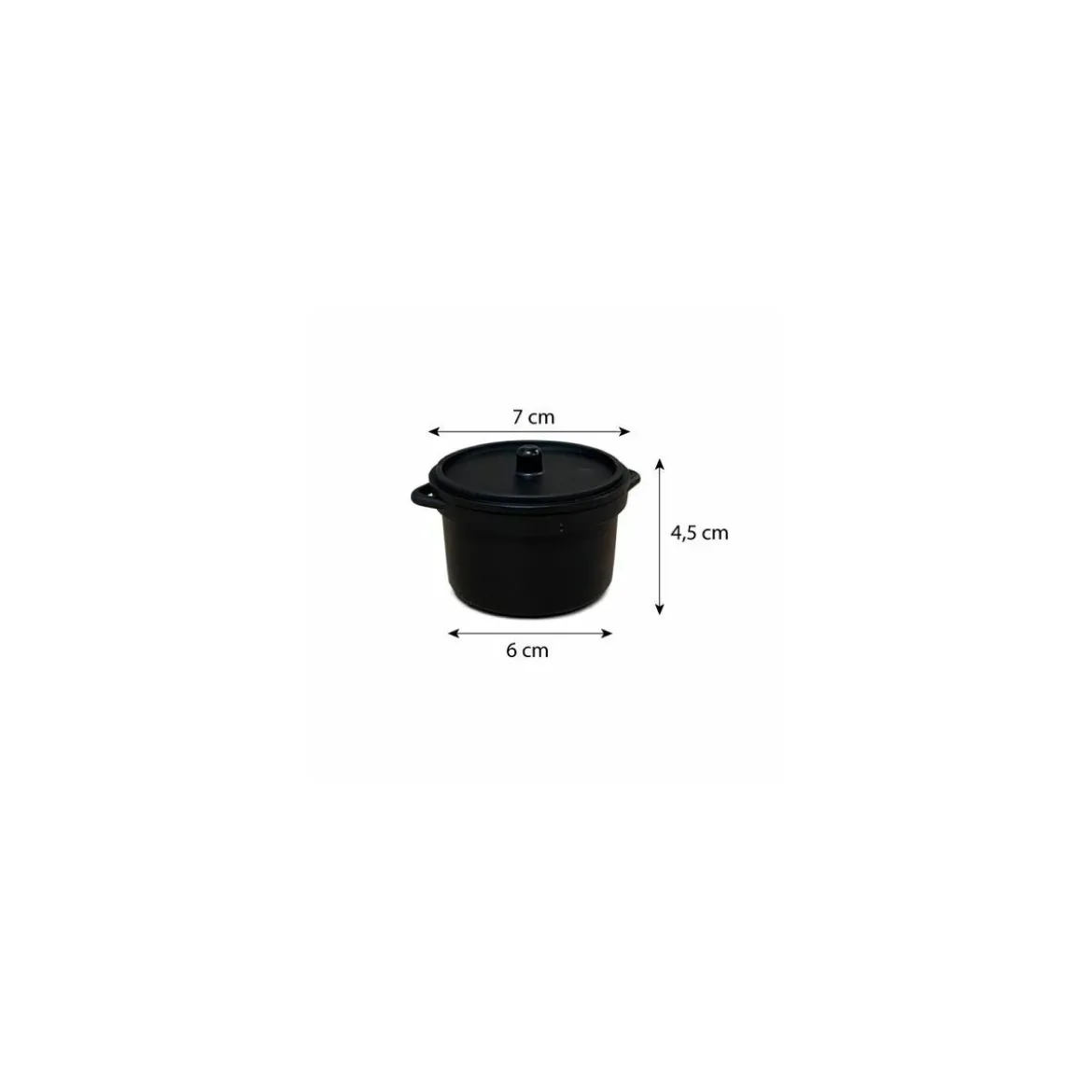 Mini cocotte ronde avec couvercle 90 ml - par 30